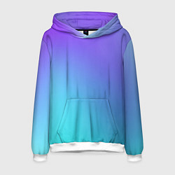 Толстовка-худи мужская Color multi-colored gradient, цвет: 3D-белый