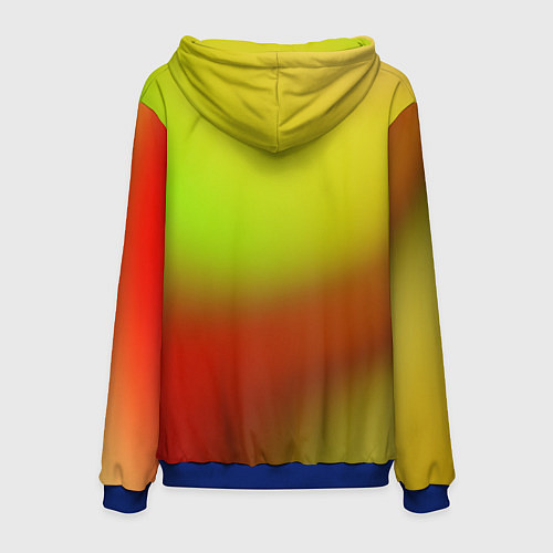 Мужская толстовка Color multicolored gradient / 3D-Синий – фото 2