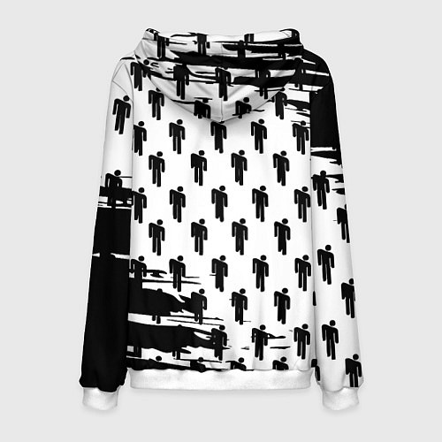 Мужская толстовка Манчестер сити краски люди / 3D-Белый – фото 2