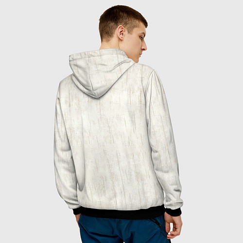 Мужская толстовка Жеребёнок и новый год / 3D-Черный – фото 4