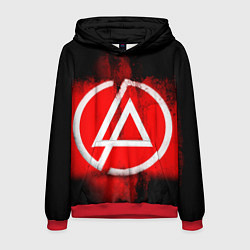 Толстовка-худи мужская Linkin Park: Red style, цвет: 3D-красный