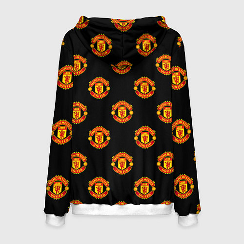 Мужская толстовка Manchester United Pattern / 3D-Белый – фото 2