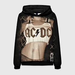 Толстовка-худи мужская AC/DC Girl, цвет: 3D-черный