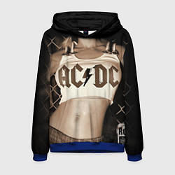 Толстовка-худи мужская AC/DC Girl, цвет: 3D-синий