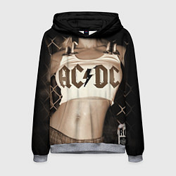 Толстовка-худи мужская AC/DC Girl, цвет: 3D-меланж