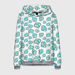 Толстовка-худи мужская Бриллианты, цвет: 3D-меланж