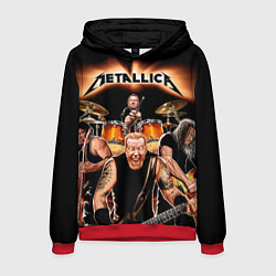 Толстовка-худи мужская Metallica Band, цвет: 3D-красный