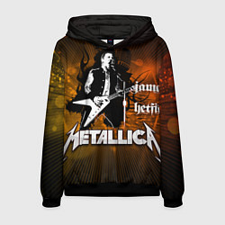 Толстовка-худи мужская Metallica: James Hetfield, цвет: 3D-черный