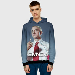 Толстовка-худи мужская Eminem Fire, цвет: 3D-черный — фото 2
