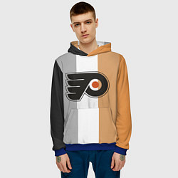 Толстовка-худи мужская Philadelphia Flyers, цвет: 3D-синий — фото 2