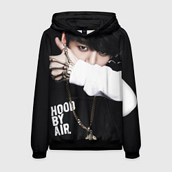 Толстовка-худи мужская BTS: Hood by air, цвет: 3D-черный