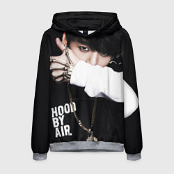 Толстовка-худи мужская BTS: Hood by air, цвет: 3D-меланж