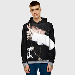 Толстовка-худи мужская BTS: Hood by air, цвет: 3D-меланж — фото 2