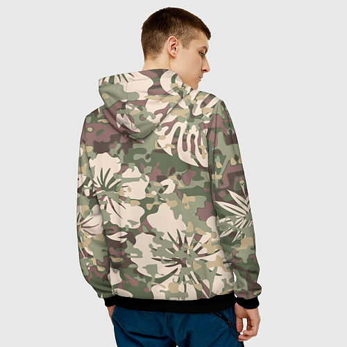 Мужская толстовка Камуфляж / 3D-Черный – фото 4