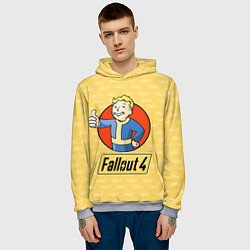 Толстовка-худи мужская Fallout 4: Pip-Boy, цвет: 3D-меланж — фото 2
