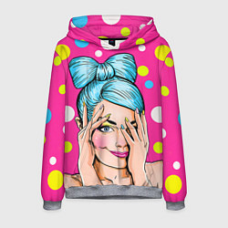 Толстовка-худи мужская POP ART, цвет: 3D-меланж