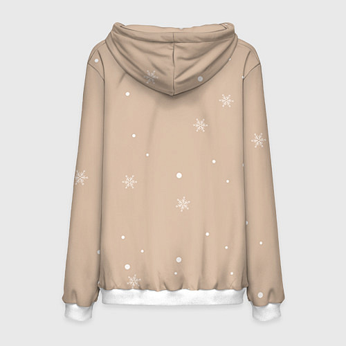 Мужская толстовка Пингвин с подарком / 3D-Белый – фото 2