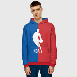 Толстовка-худи мужская Эмблема NBA, цвет: 3D-красный — фото 2