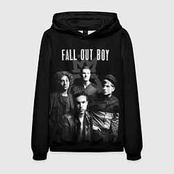 Толстовка-худи мужская Fall out boy band, цвет: 3D-черный