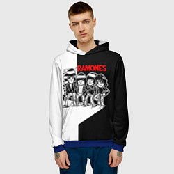 Толстовка-худи мужская Ramones Boys, цвет: 3D-синий — фото 2