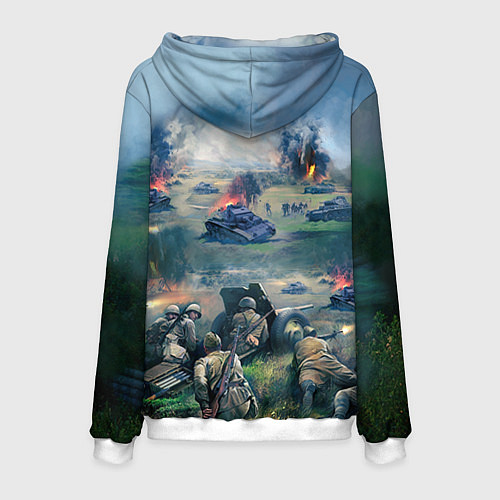 Мужская толстовка За родину / 3D-Белый – фото 2