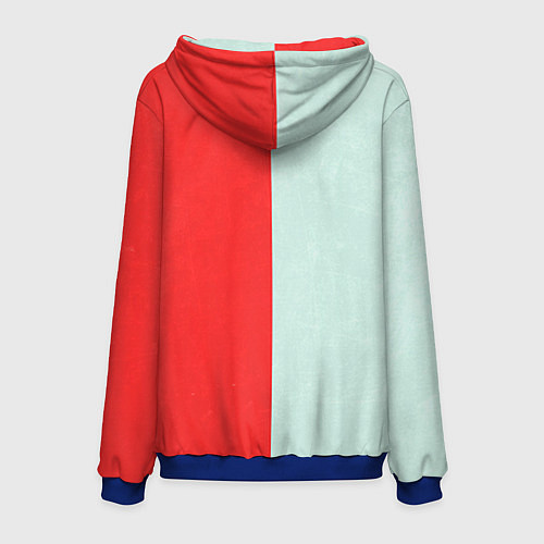 Мужская толстовка Norton: White & Red / 3D-Синий – фото 2