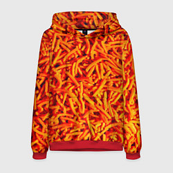 Толстовка-худи мужская Морковь, цвет: 3D-красный