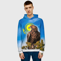 Толстовка-худи мужская Беркут, цвет: 3D-белый — фото 2