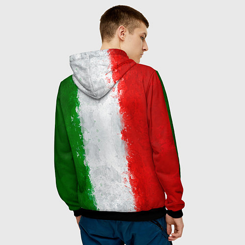 Мужская толстовка Italian / 3D-Черный – фото 4