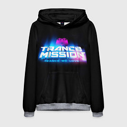 Толстовка-худи мужская Trancemission: Trance we love, цвет: 3D-меланж