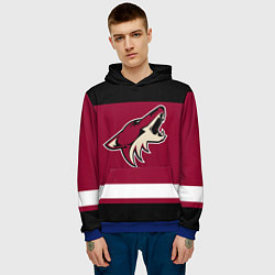 Толстовка-худи мужская Arizona Coyotes, цвет: 3D-синий — фото 2