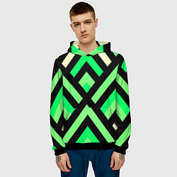 Толстовка-худи мужская Стрелки, цвет: 3D-черный — фото 2