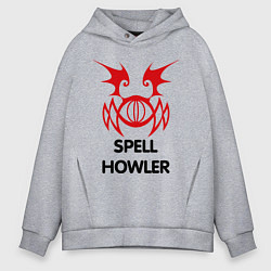 Толстовка оверсайз мужская Dark Elf Mage - Spell Howler, цвет: меланж