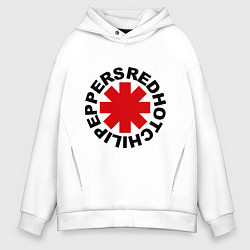 Толстовка оверсайз мужская Red Hot Chili Peppers, цвет: белый