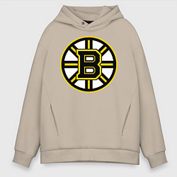 Толстовка оверсайз мужская Boston Bruins, цвет: миндальный