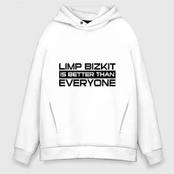 Толстовка оверсайз мужская Limp Bizkit: Everyone, цвет: белый