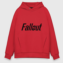 Толстовка оверсайз мужская Fallout, цвет: красный