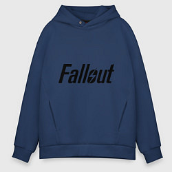 Толстовка оверсайз мужская Fallout, цвет: тёмно-синий