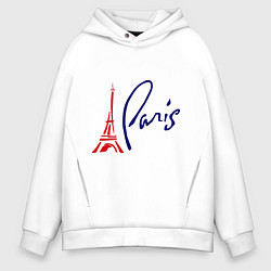 Толстовка оверсайз мужская I Paris, цвет: белый