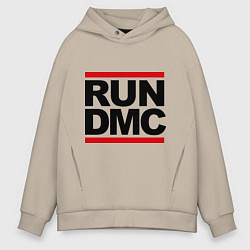 Толстовка оверсайз мужская Run DMC, цвет: миндальный