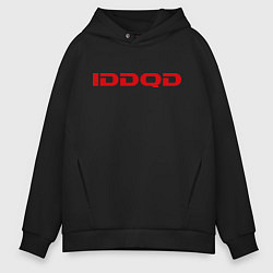 Толстовка оверсайз мужская IDDQD Doom, цвет: черный