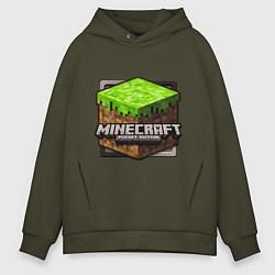 Толстовка оверсайз мужская Minecraft: Pocket Edition, цвет: хаки
