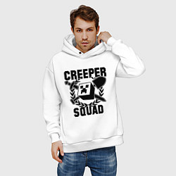 Толстовка оверсайз мужская Creeper Squad, цвет: белый — фото 2