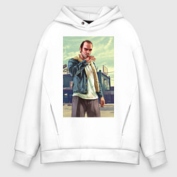 Толстовка оверсайз мужская Trevor Philips, цвет: белый