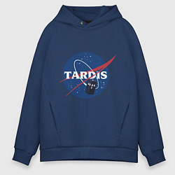 Толстовка оверсайз мужская Tardis NASA, цвет: тёмно-синий