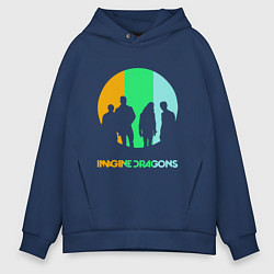 Толстовка оверсайз мужская Imagine Dragons: Evolve, цвет: тёмно-синий