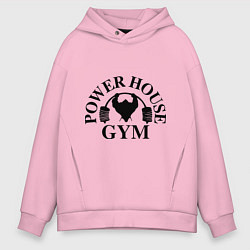 Толстовка оверсайз мужская Power House Gym, цвет: светло-розовый