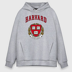 Толстовка оверсайз мужская Harvard university, цвет: меланж