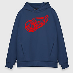 Толстовка оверсайз мужская Detroit Red Wings: Pavel Datsyuk, цвет: тёмно-синий