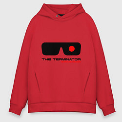 Толстовка оверсайз мужская The Terminator, цвет: красный